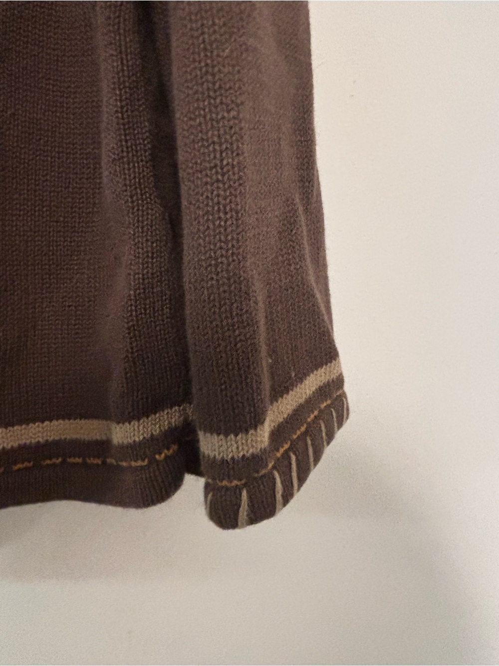 CJ Banks Brown and Tan Floral Appliqué Button Cardigan - Picture 11 of 13